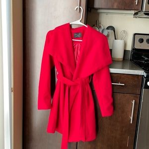 Love Tree Red Trench Coat